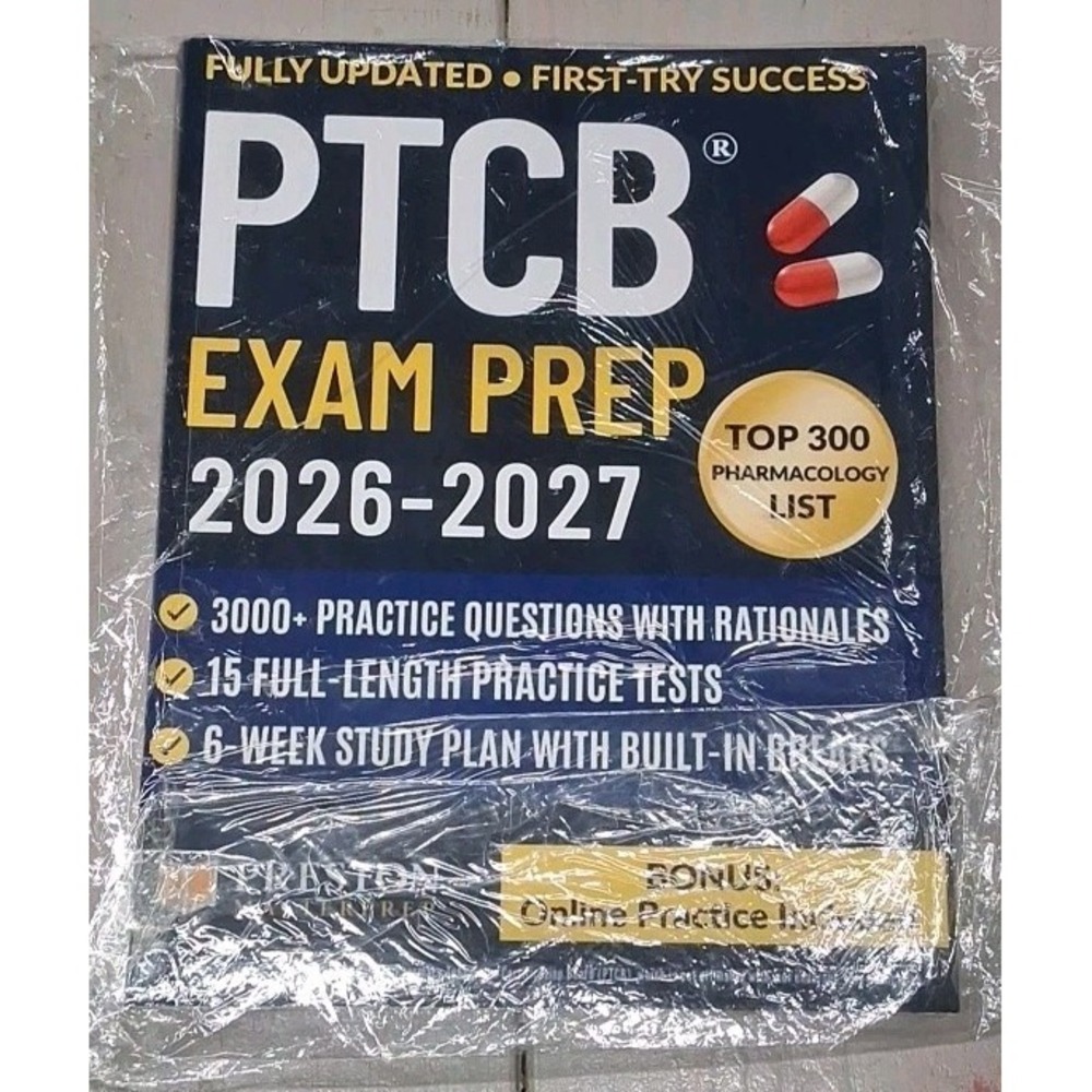 PTCB EXAM PREP 2026-2027 3,000 Practice Questions. Top 300 Pharmacology List.